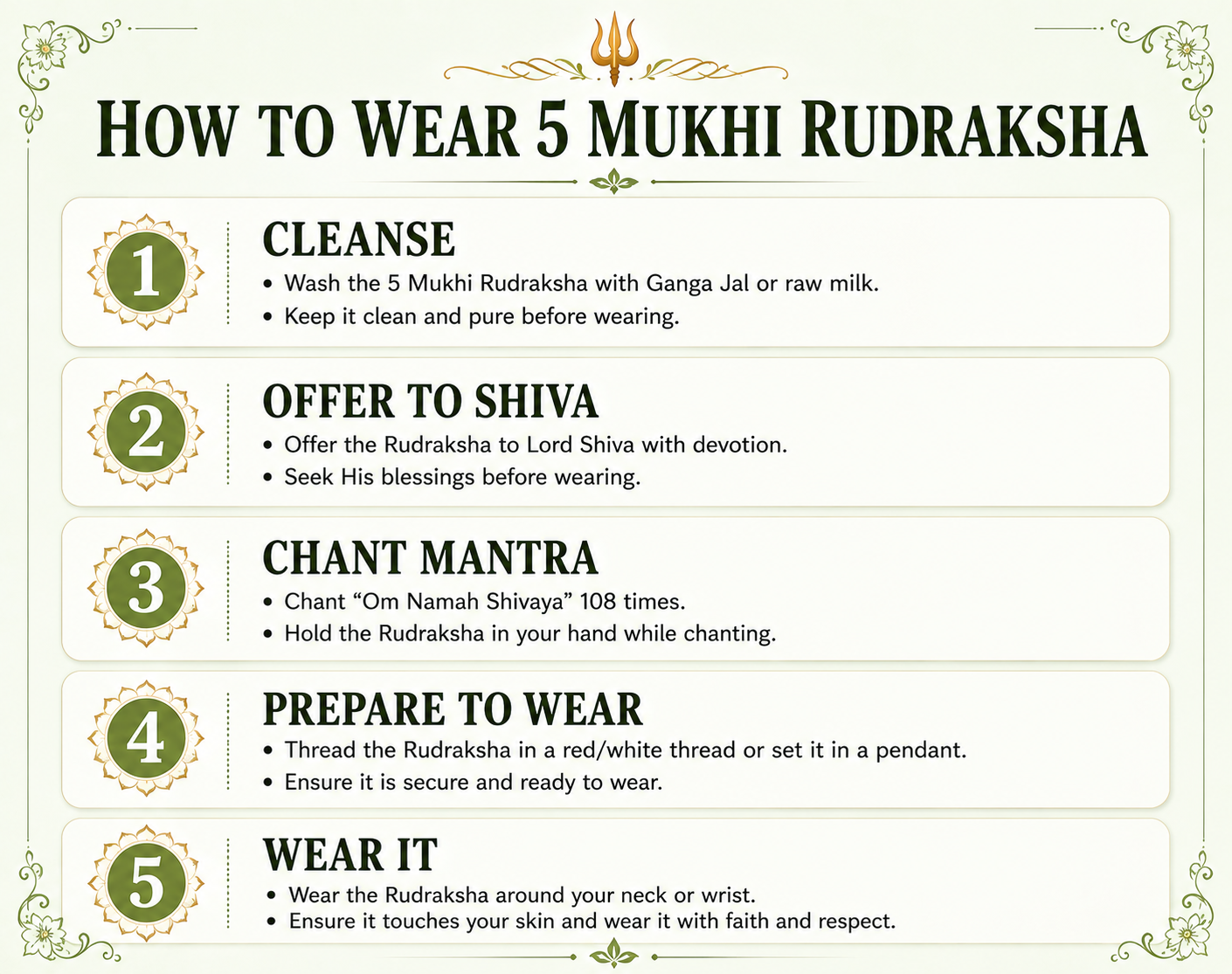 5 Mukhi Rudraksha ( Nepal Origin )